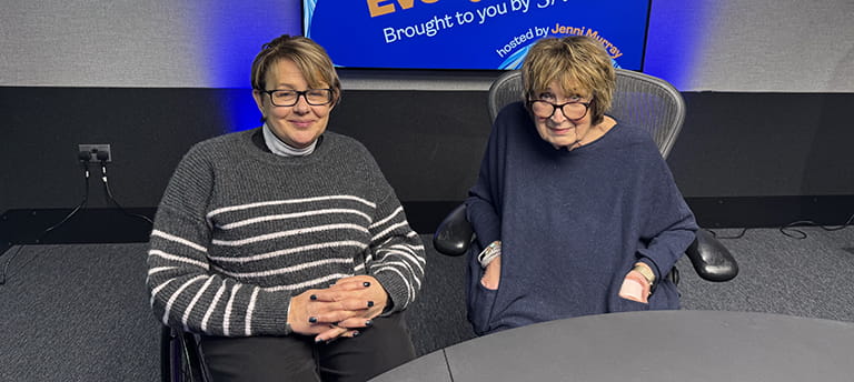Tanni Grey-Thompson and Jenni Murray